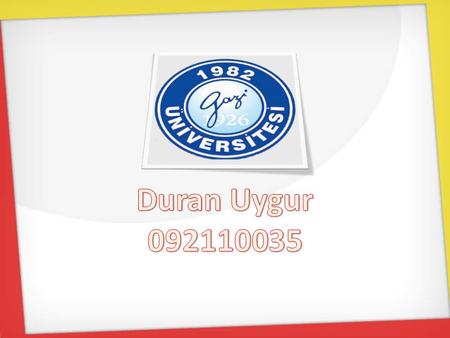 Duran Uygur 092110035.