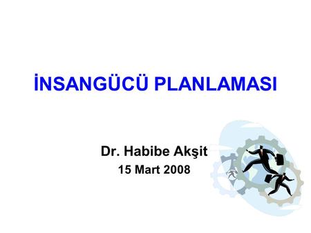 İNSANGÜCÜ PLANLAMASI Dr. Habibe Akşit 15 Mart 2008.