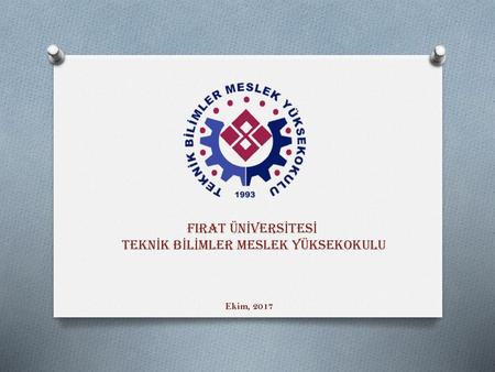 TEKNİK BİLİMLER MESLEK YÜKSEKOKULU