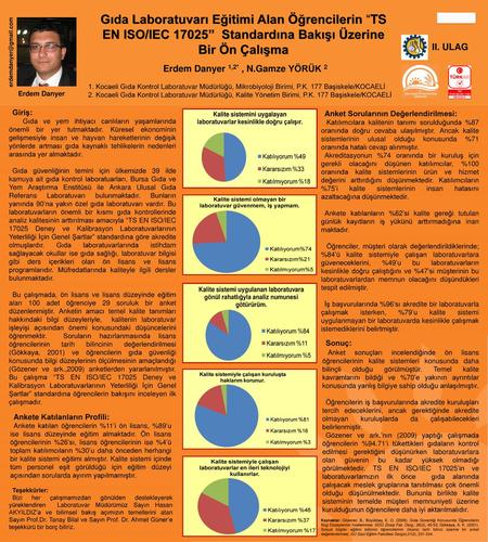 Erdem Danyer 1,2* , N.Gamze YÖRÜK 2