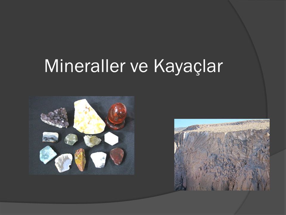 mineraller ve kayaclar ppt video online indir