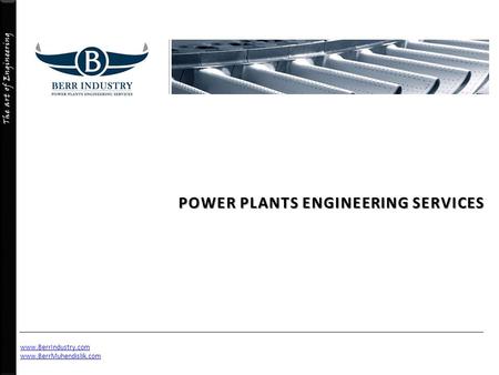 POWER PLANTS ENGINEERING SERVICES