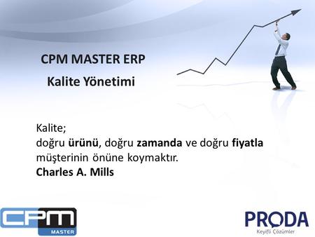 CPM MASTER ERP Kalite Yönetimi