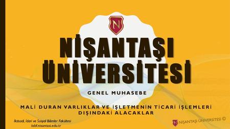 NİŞANTAŞI ÜNİVERSİTESİ