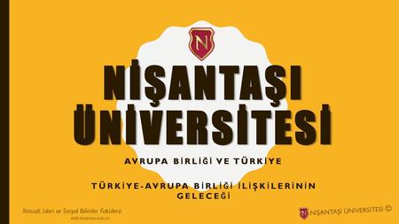 NİŞANTAŞI ÜNİVERSİTESİ