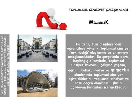 TOPLUMSAL CİNSİYET ÇALIŞMALARI