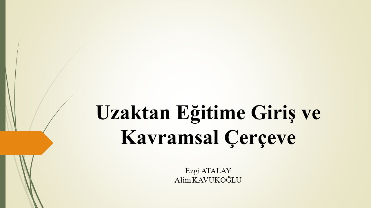 uzaktan egitime giris ve kavramsal cerceve ppt indir