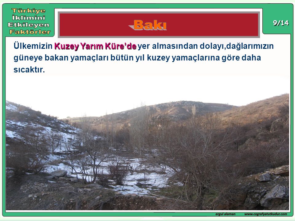 Türkiye İklimini Etkileyen Faktörler Bakı