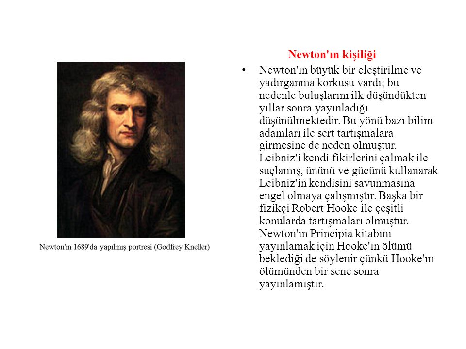Newton ın kişiliği