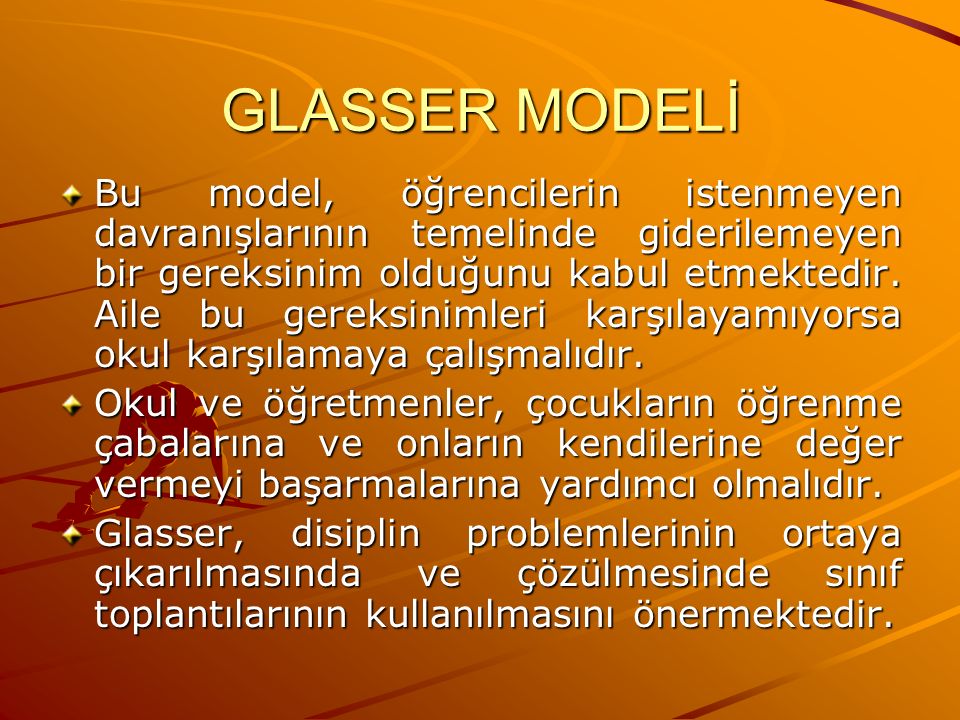 GLASSER MODELİ