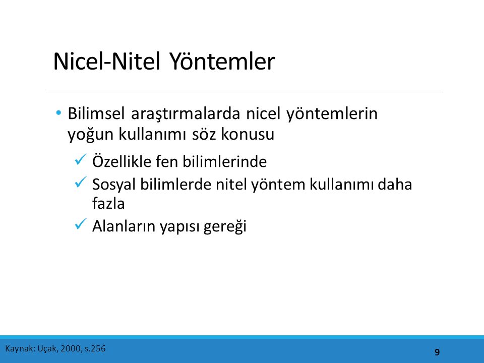 Nicel-Nitel Yöntemler