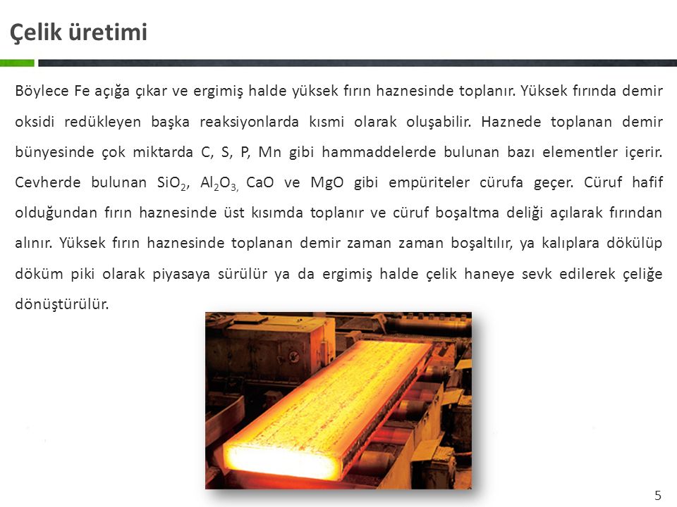 Çelik üretimi