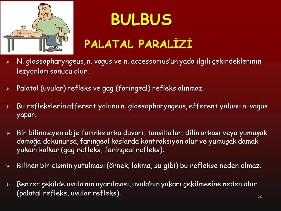 BULBUS PALATAL PARALİZİ