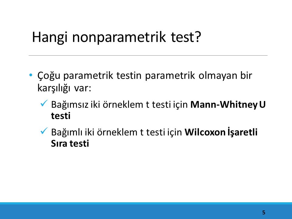 Hangi nonparametrik test