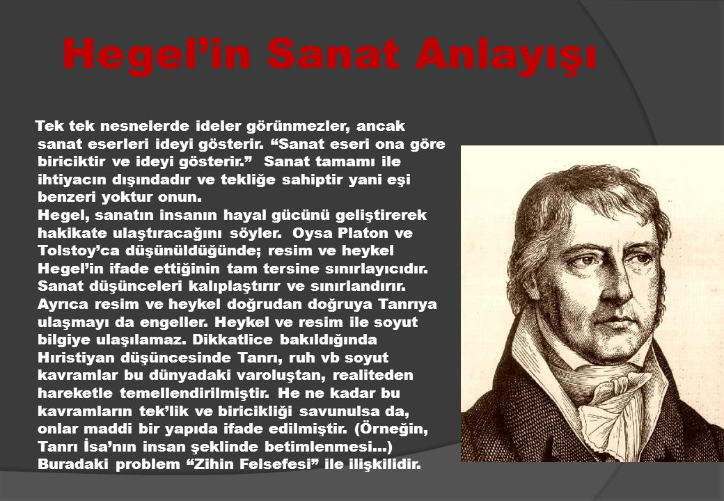 Hegel’in Sanat Anlayışı