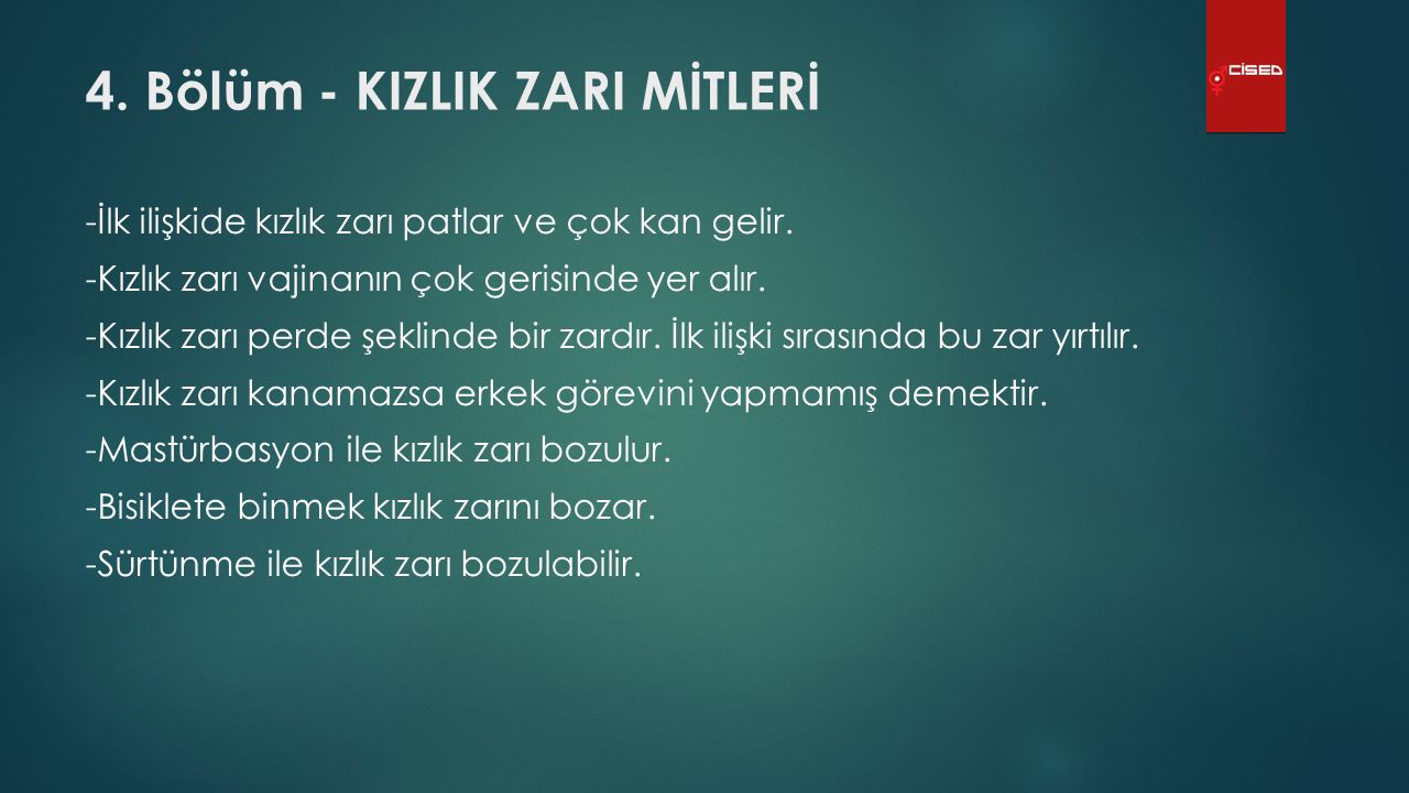 Kızlık Zarı Bozma