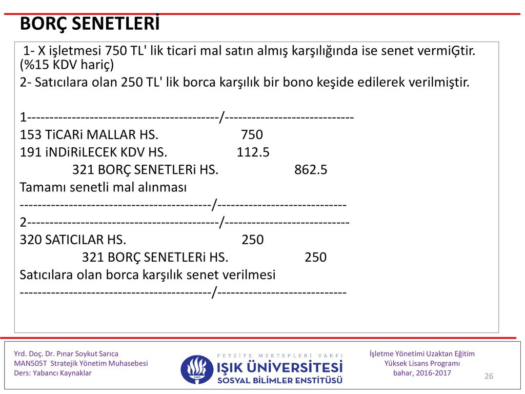 Borcuna Karsilik