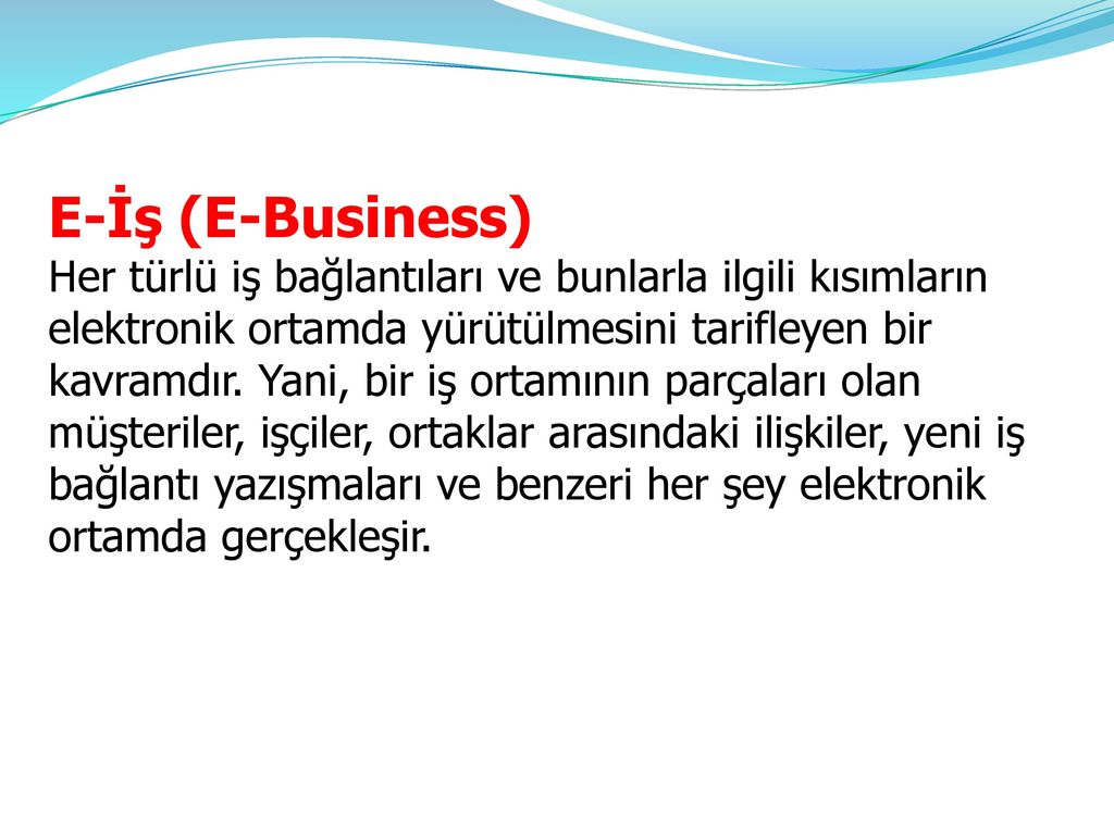 E-İş (E-Business)