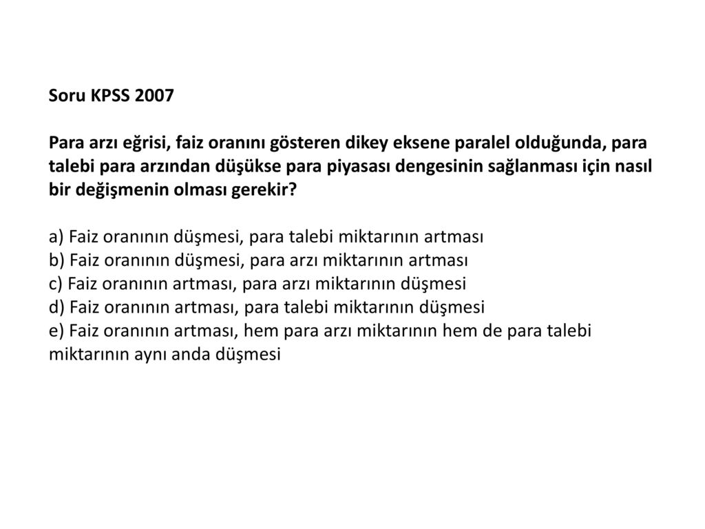 Soru KPSS 2007