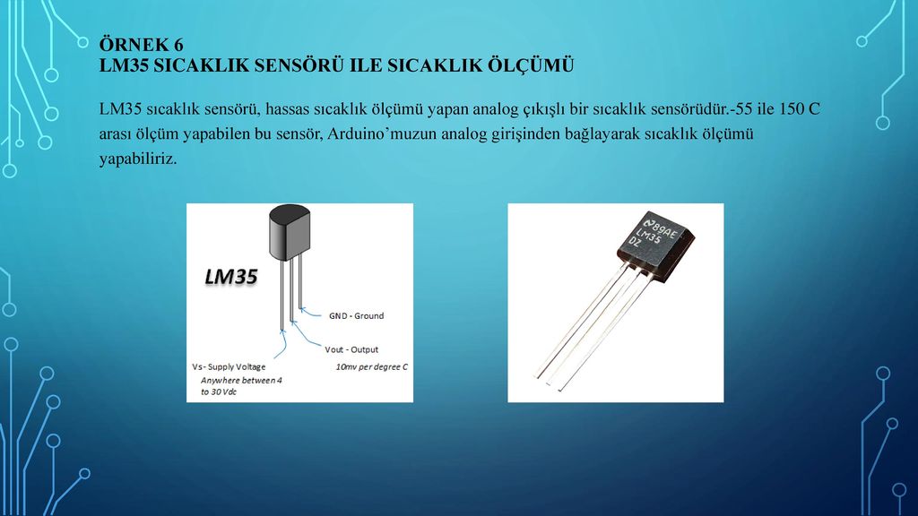 Lm35dz схема включения