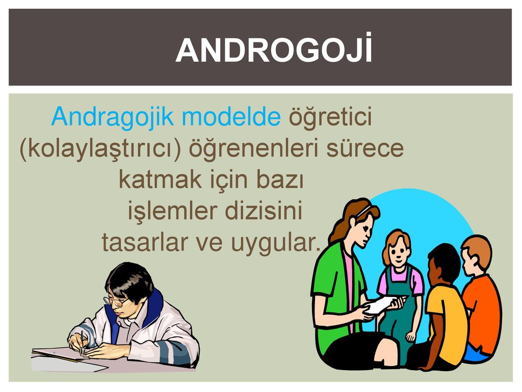 ANDROGOJİ Andragojik modelde öğretici