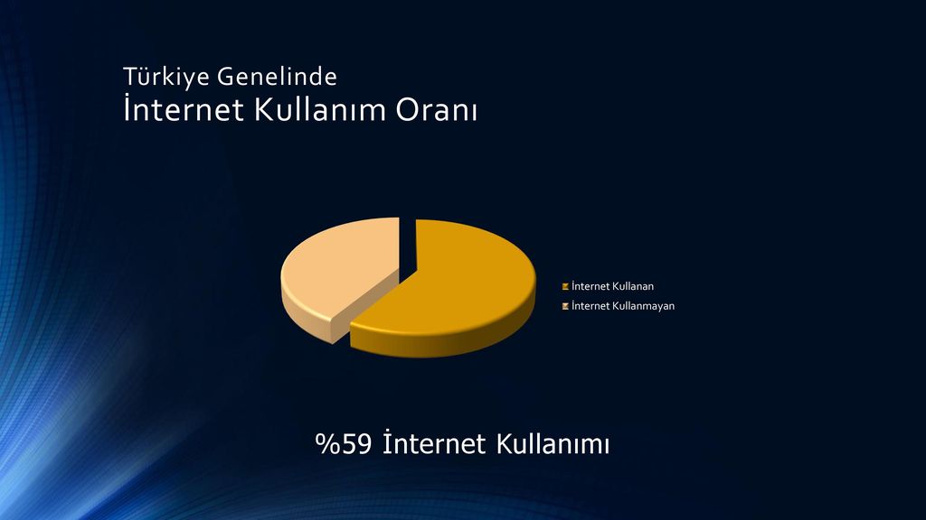 Türkiye Genelinde İnternet Kullanım Oranı
