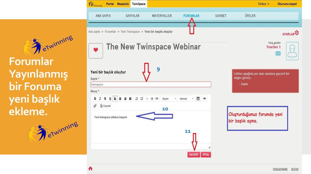 etwinning twinspace proje calisma alani ppt video online indir