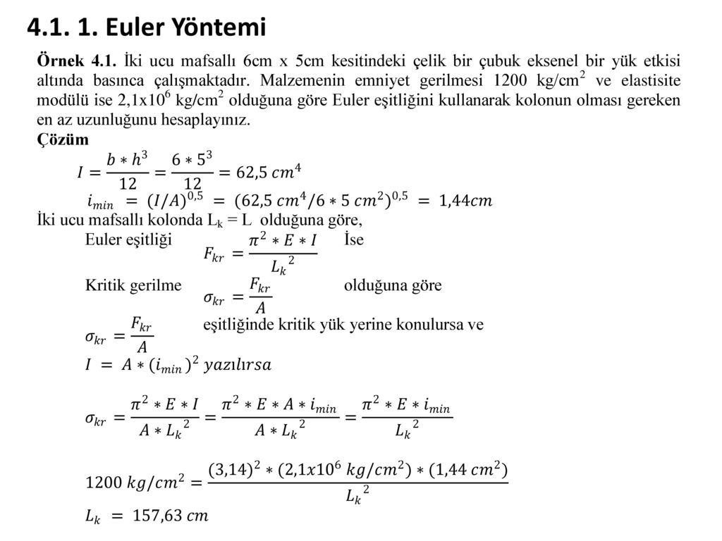 Euler Yöntemi