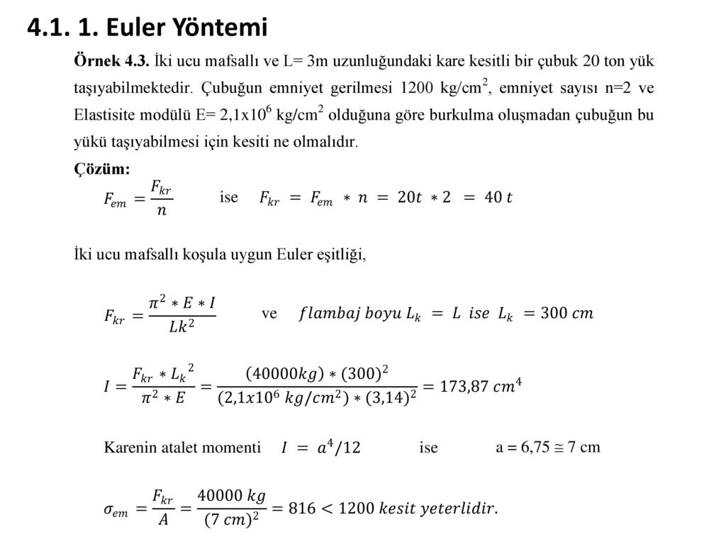 Euler Yöntemi