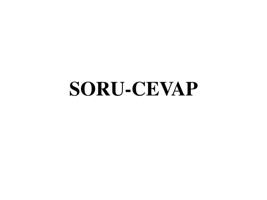 SORU-CEVAP