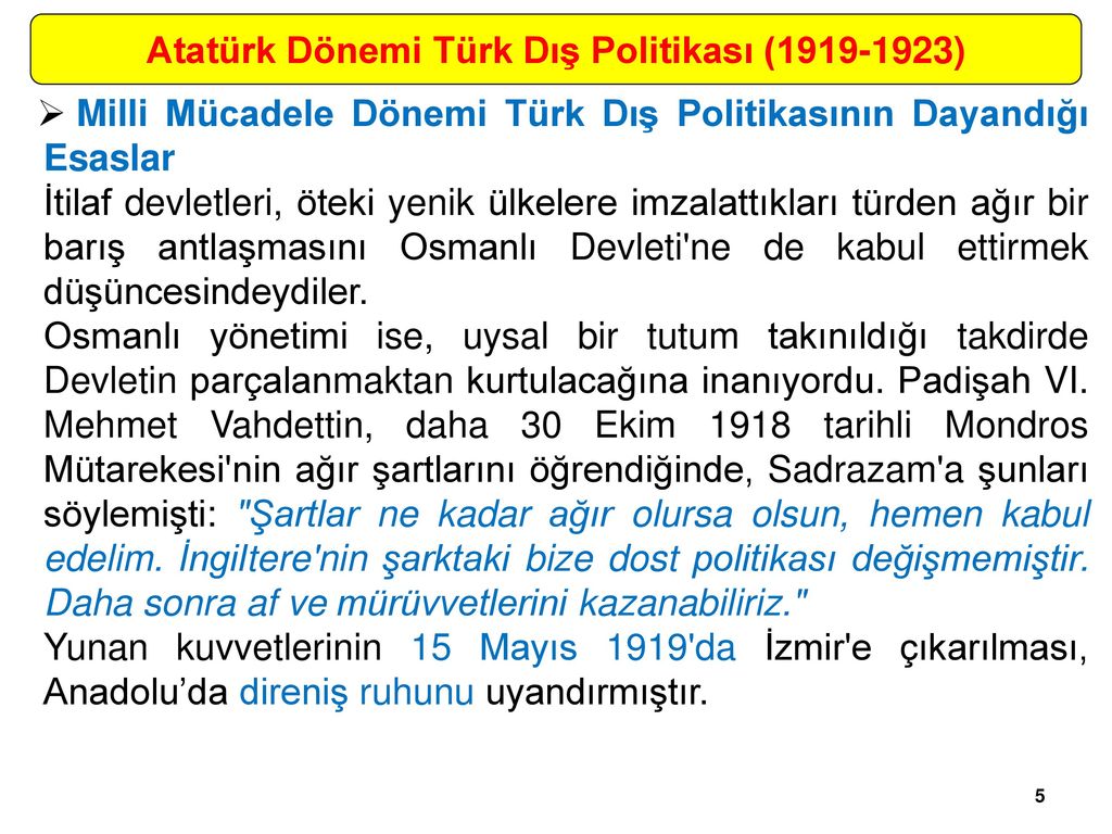 ATATÜRK İLKELERİ VE İNKILÂP TARİHİ II - Ppt Indir