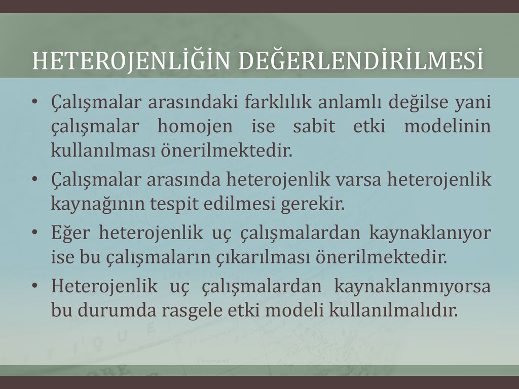 Meta Analizinde Etki Büyüklüğü Ve Heterojenlik - Ppt Indir