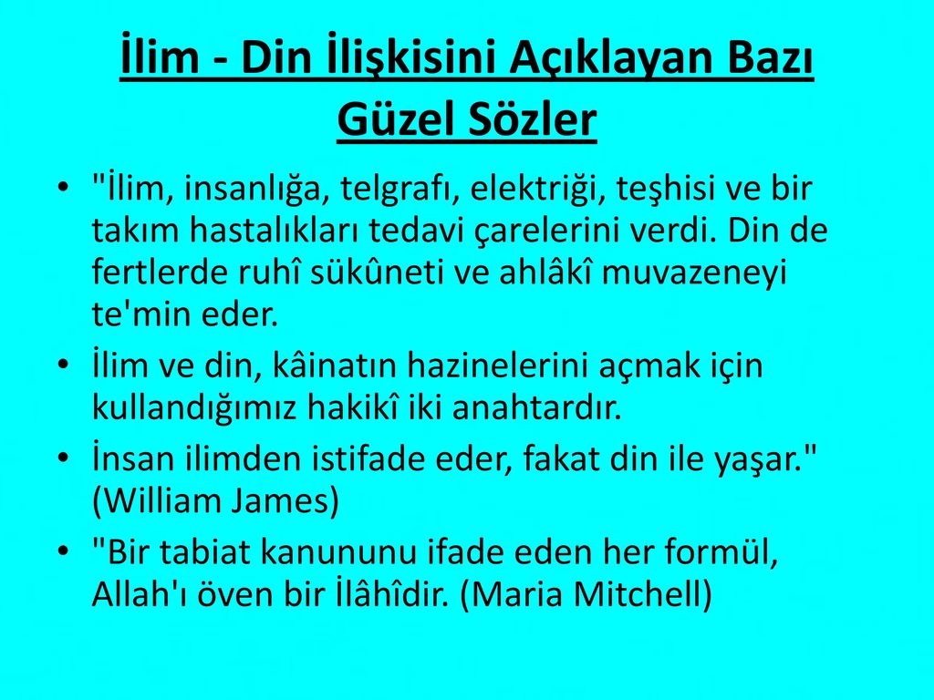 Ilim Ile Ilgili Özlü Sözler - Yaşanacak Dünya