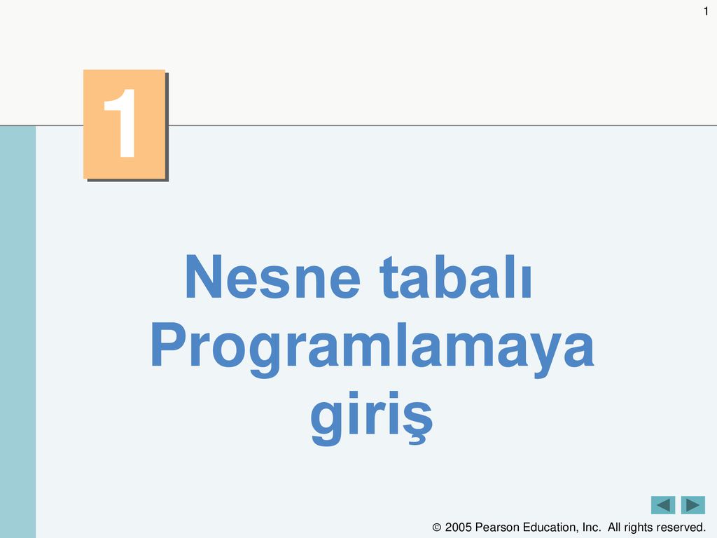 Nesne Tabalı Programlamaya Giriş - Ppt Indir