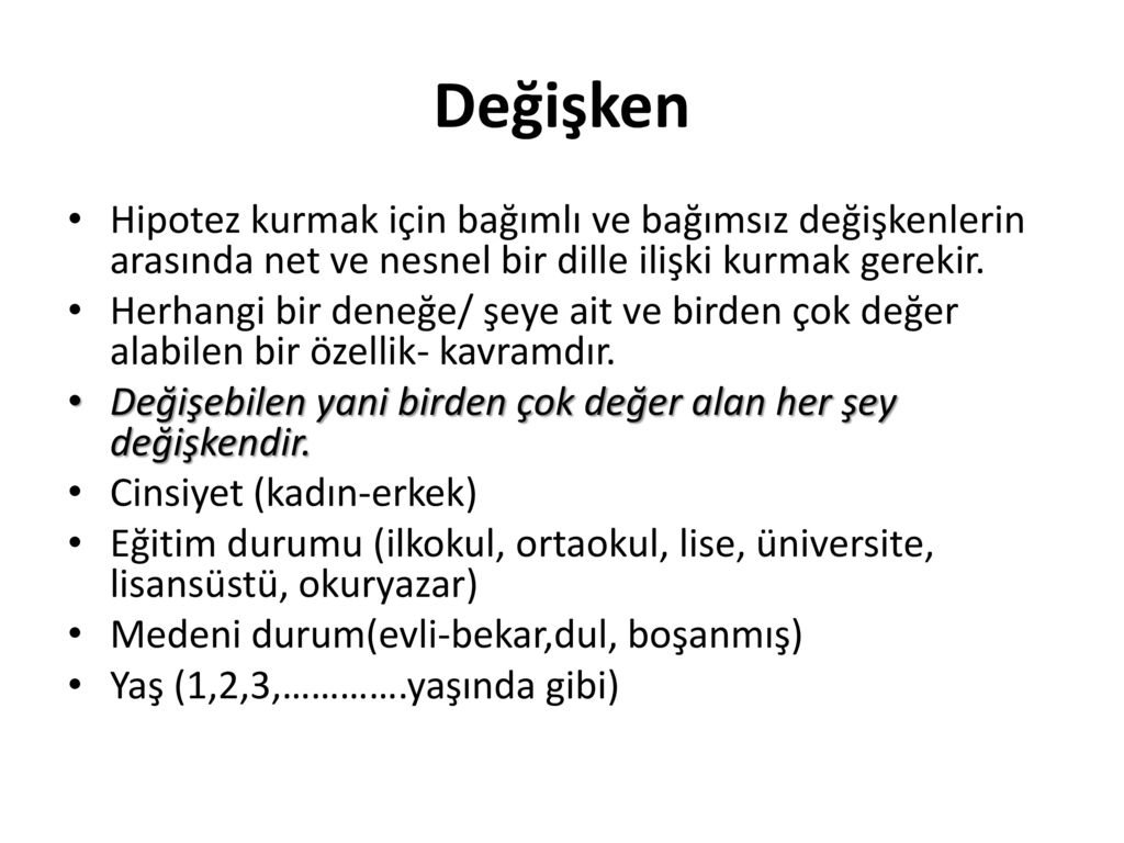 Değişken