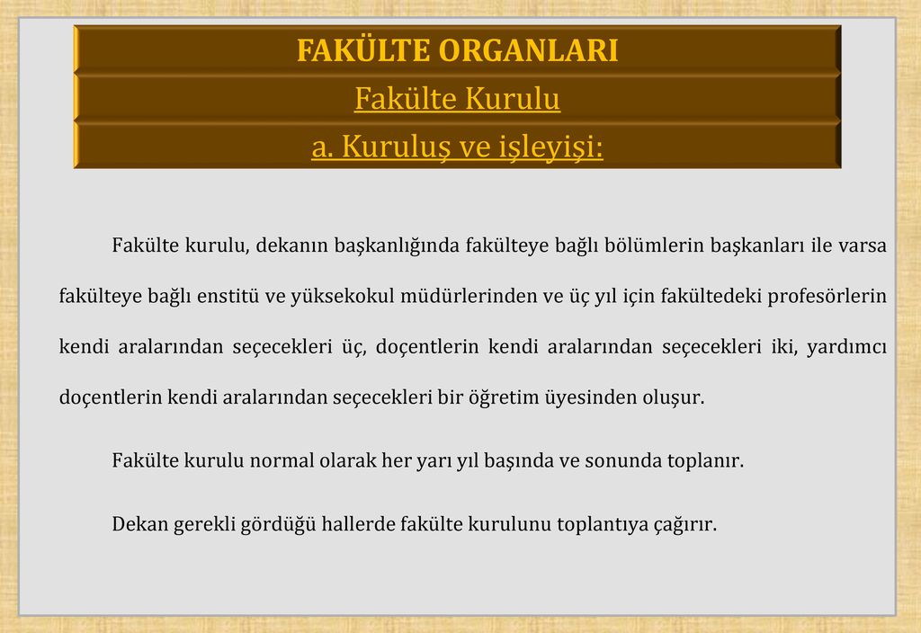 YÜKSEKÖĞRETİM TEŞKİLATINA İLİŞKİN ESASLAR - Ppt Indir