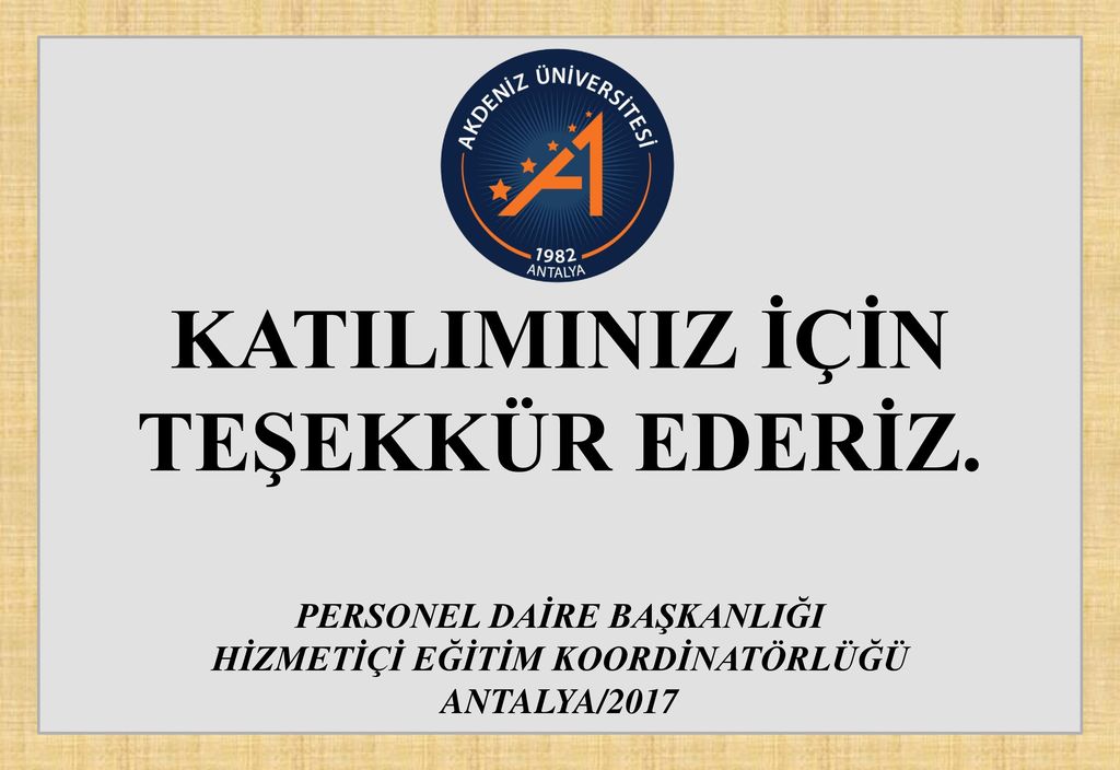 YÜKSEKÖĞRETİM TEŞKİLATINA İLİŞKİN ESASLAR - Ppt Indir