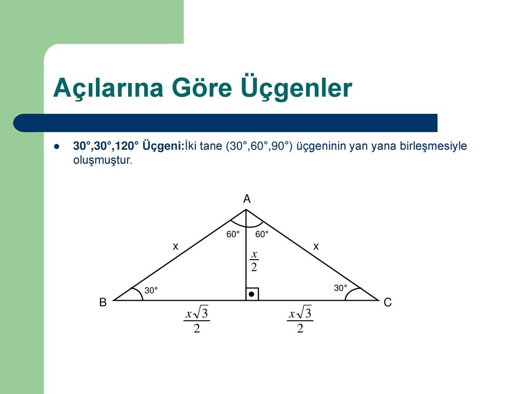 Ozel Ucgenler Dik Ucgen Ppt Indir