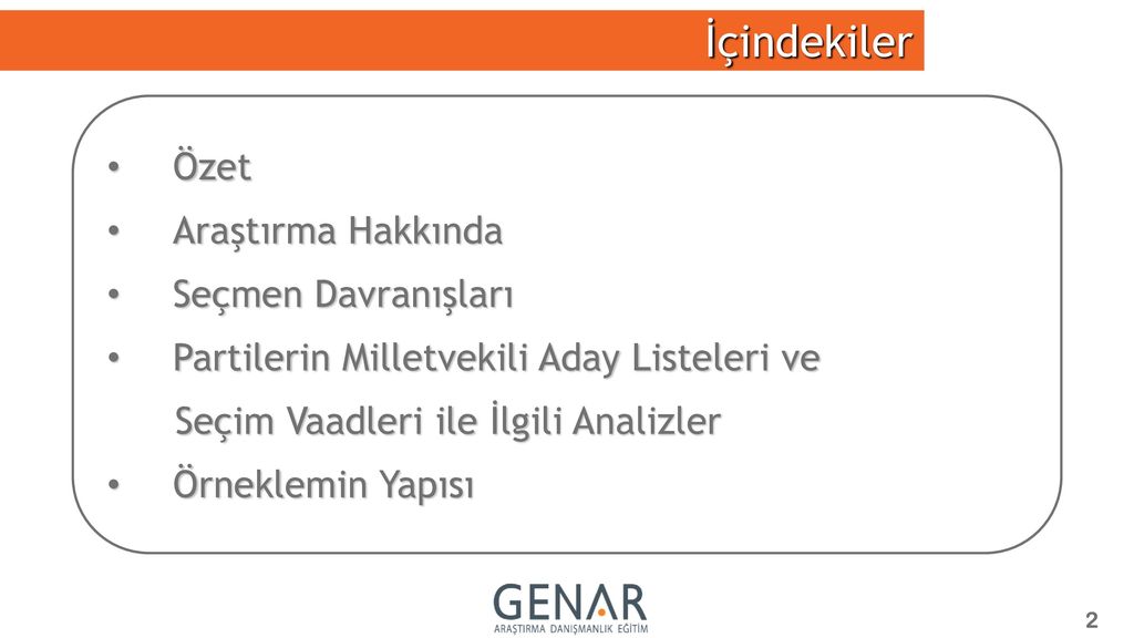 SEÇMEN EĞİLİMLERİ ARAŞTIRMASI - Ppt Indir