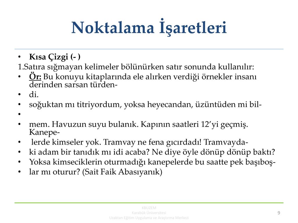 9. HAFTA TUR181 TÜRK DİLİ I. - Ppt Indir