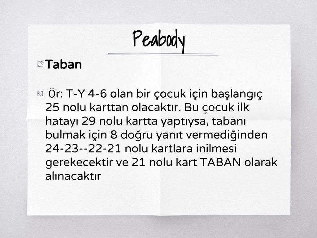 Peabody Taban.