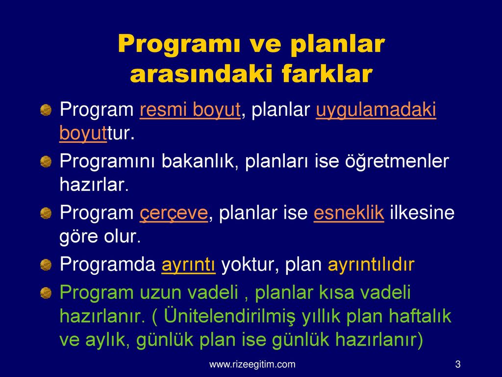 EĞİtİm Öğretimde Planlama Ppt Indir