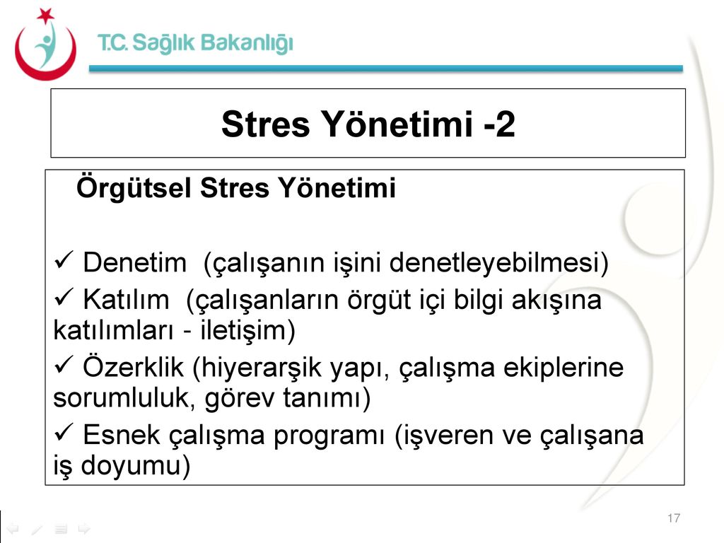 Stres Yönetimi -2 Örgütsel Stres Yönetimi