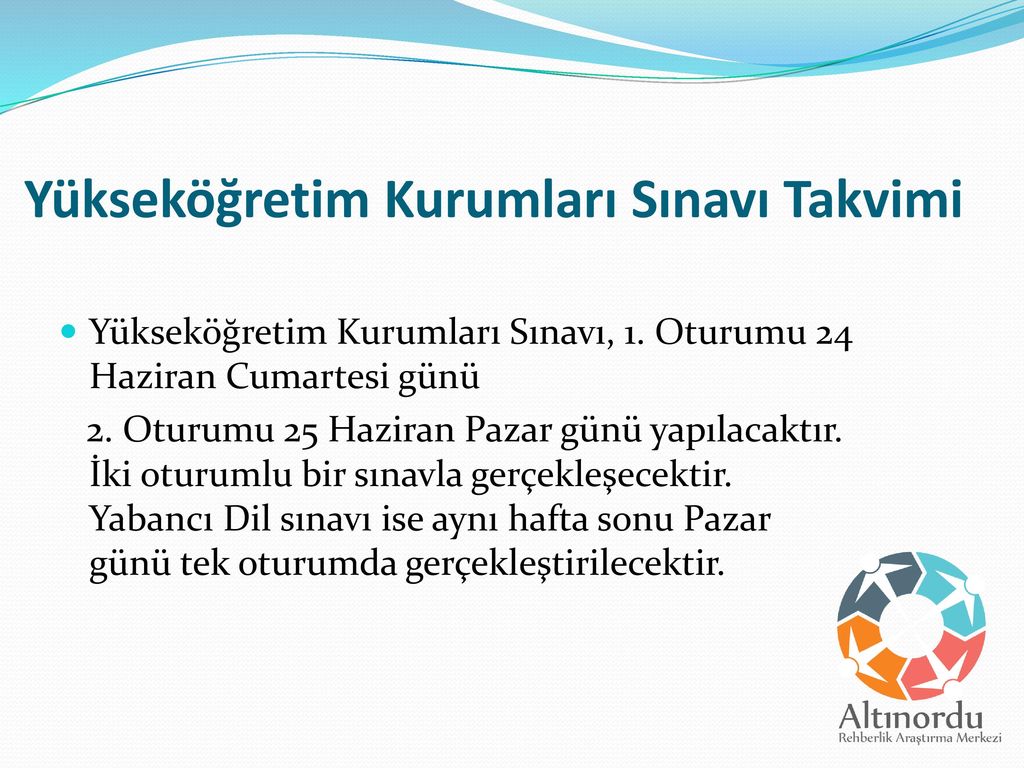 Yükseköğretim Kurumları Sınavı - Ppt Indir