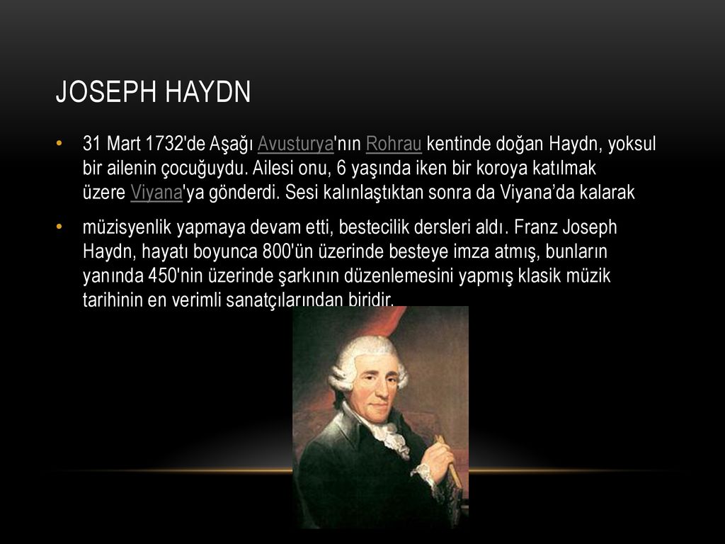 JOSEPH HAYDN