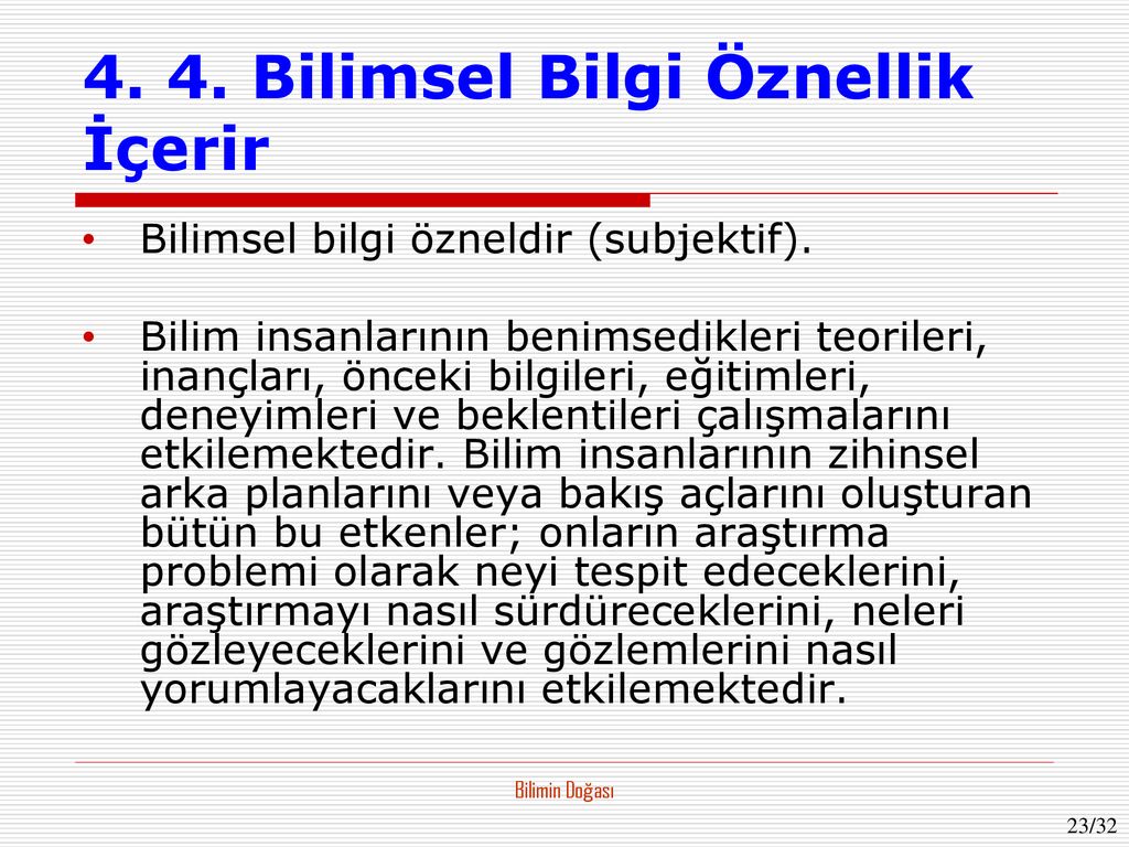 Bilim Tarihi Ve Bilimin Dogasi Ppt Indir