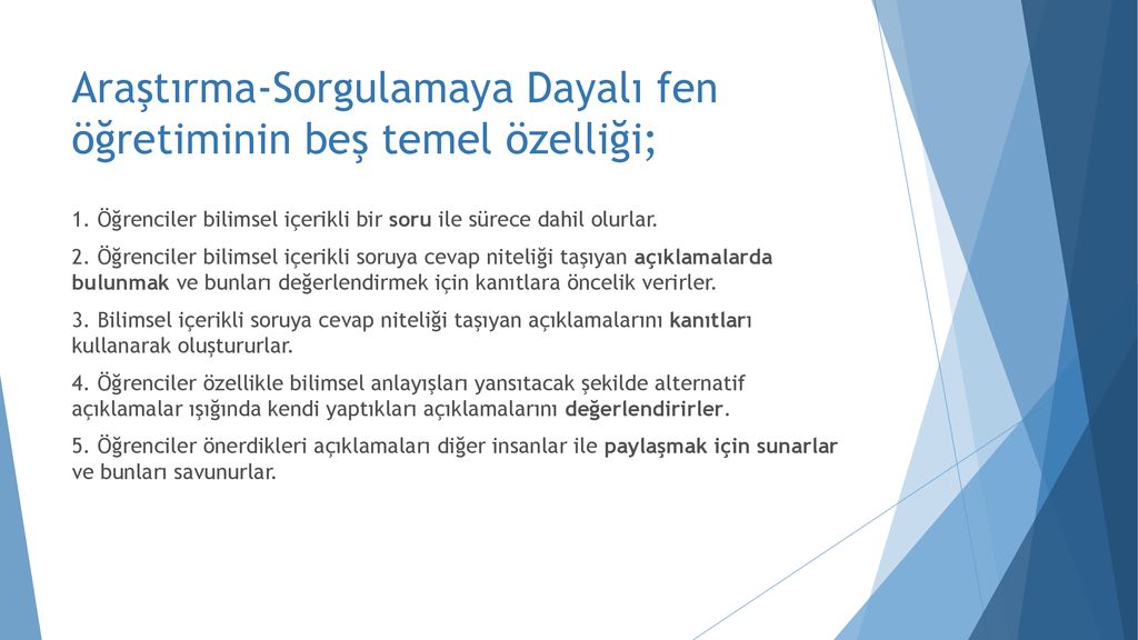 Araştırma-Sorgulamaya Dayalı Öğrenme Yaklaşımı - Ppt Indir