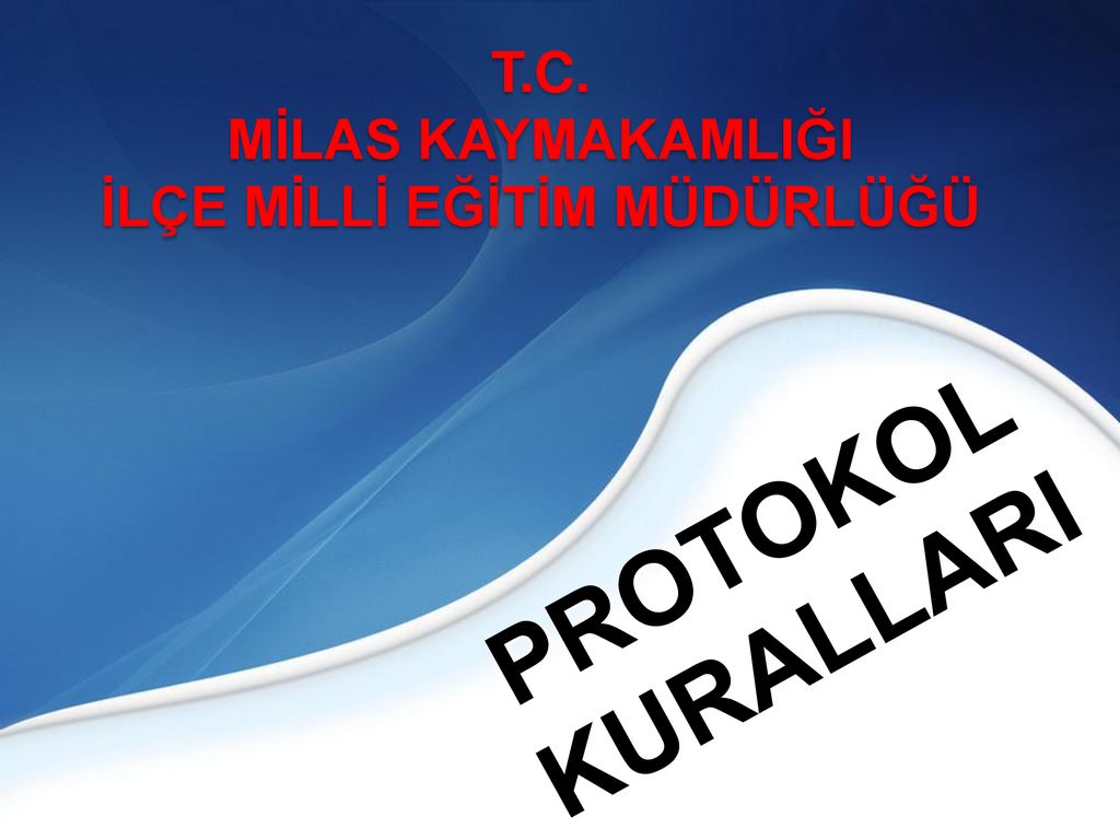 T.C. MİLAS KAYMAKAMLIĞI İLÇE MİLLİ EĞİTİM MÜDÜRLÜĞÜ - Ppt Indir