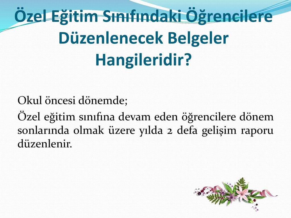 Özel Eğitim Sınıfı Nedir? - Ppt Indir