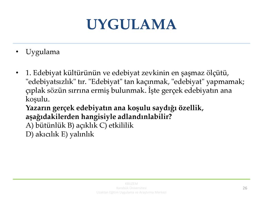 9. HAFTA TUR182 TÜRK DİLİ II. - Ppt Indir